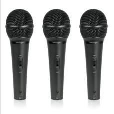 Behringer ULTRAVOICE XM1800S Dynamic Vocal and Instrument Microphone (3-1Pack) 